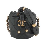 Chanel Drawstring Bucket Bag Quilted Caviar Mini — thumbnail 1