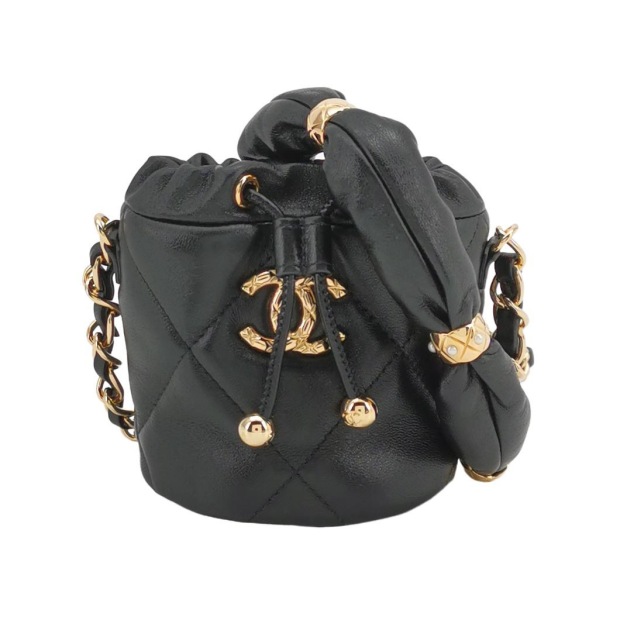 Chanel Drawstring Bucket Bag Quilted Caviar Mini — pre-owned, Vierlot
