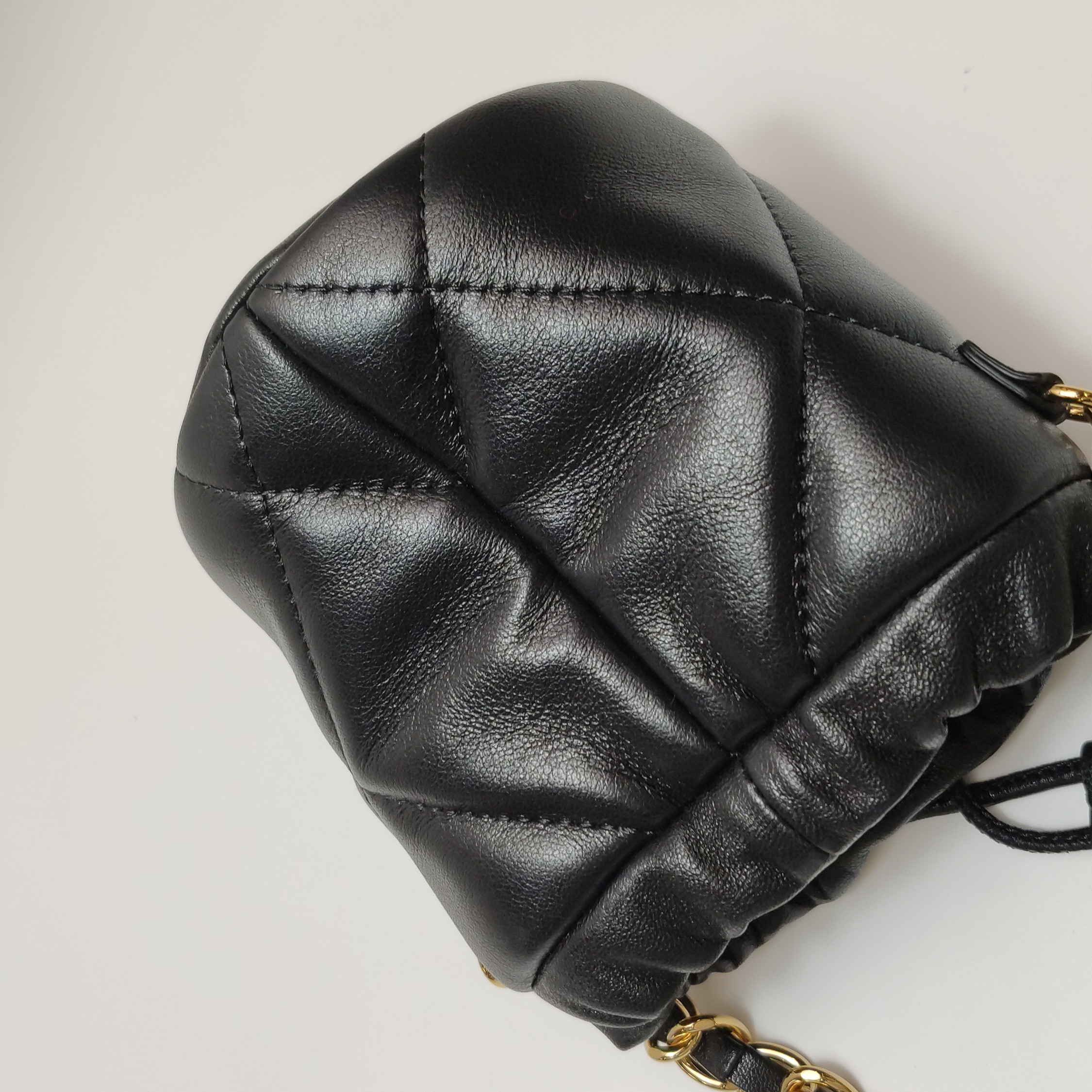 Chanel Drawstring Bucket Bag Quilted Caviar Mini — photo 11 of 14