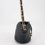 Chanel Drawstring Bucket Bag Quilted Caviar Mini — thumbnail 5