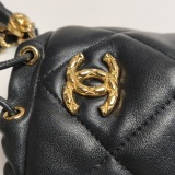 Chanel Drawstring Bucket Bag Quilted Caviar Mini — thumbnail 10