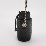 Chanel Drawstring Bucket Bag Quilted Caviar Mini — thumbnail 5
