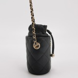 Chanel Drawstring Bucket Bag Quilted Caviar Mini — thumbnail 4