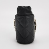 Chanel Drawstring Bucket Bag Quilted Caviar Mini — thumbnail 3