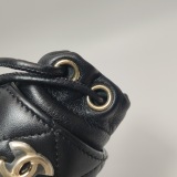 Chanel Drawstring Bucket Bag Quilted Caviar Mini — thumbnail 10