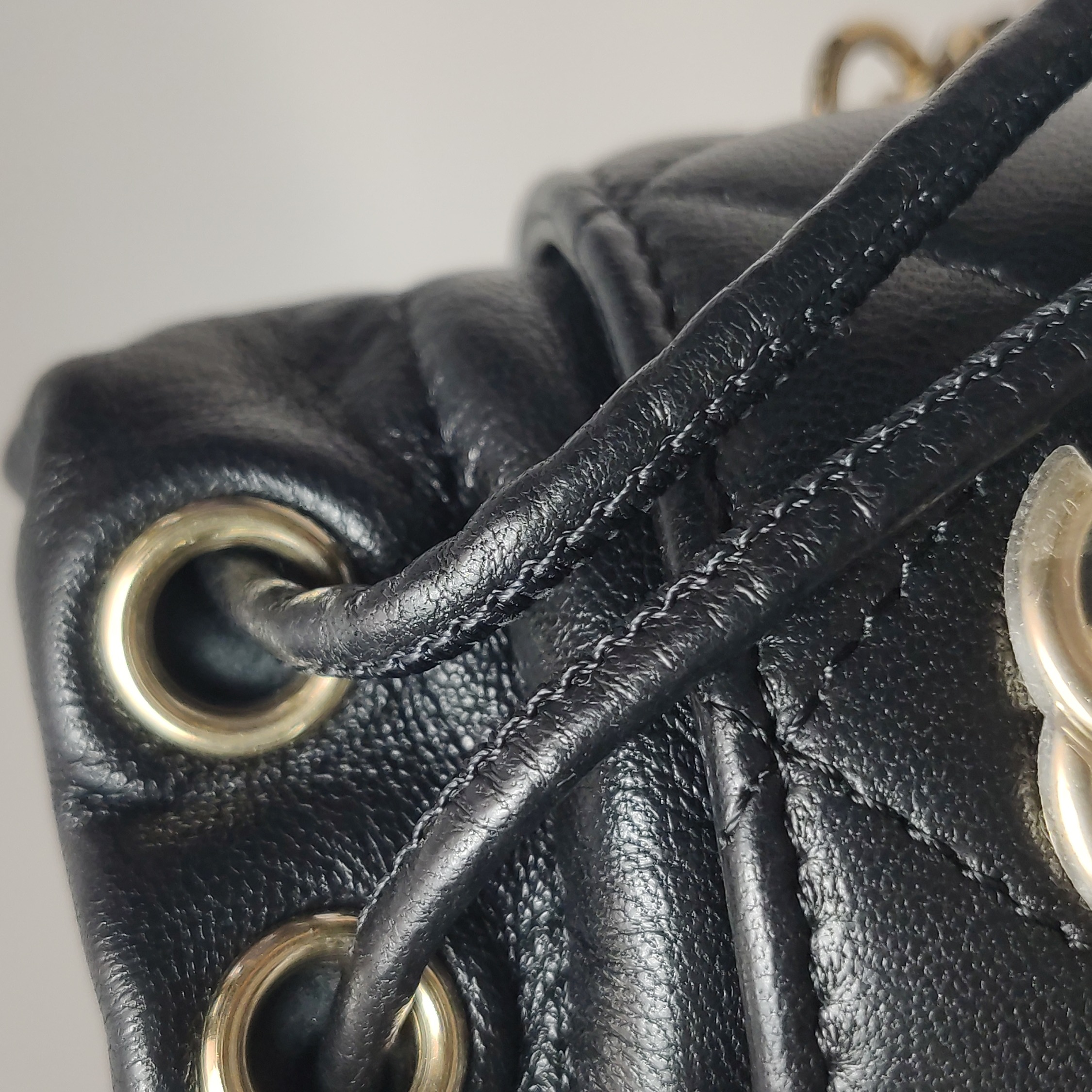 Chanel Drawstring Bucket Bag Quilted Caviar Mini — photo 13 of 14