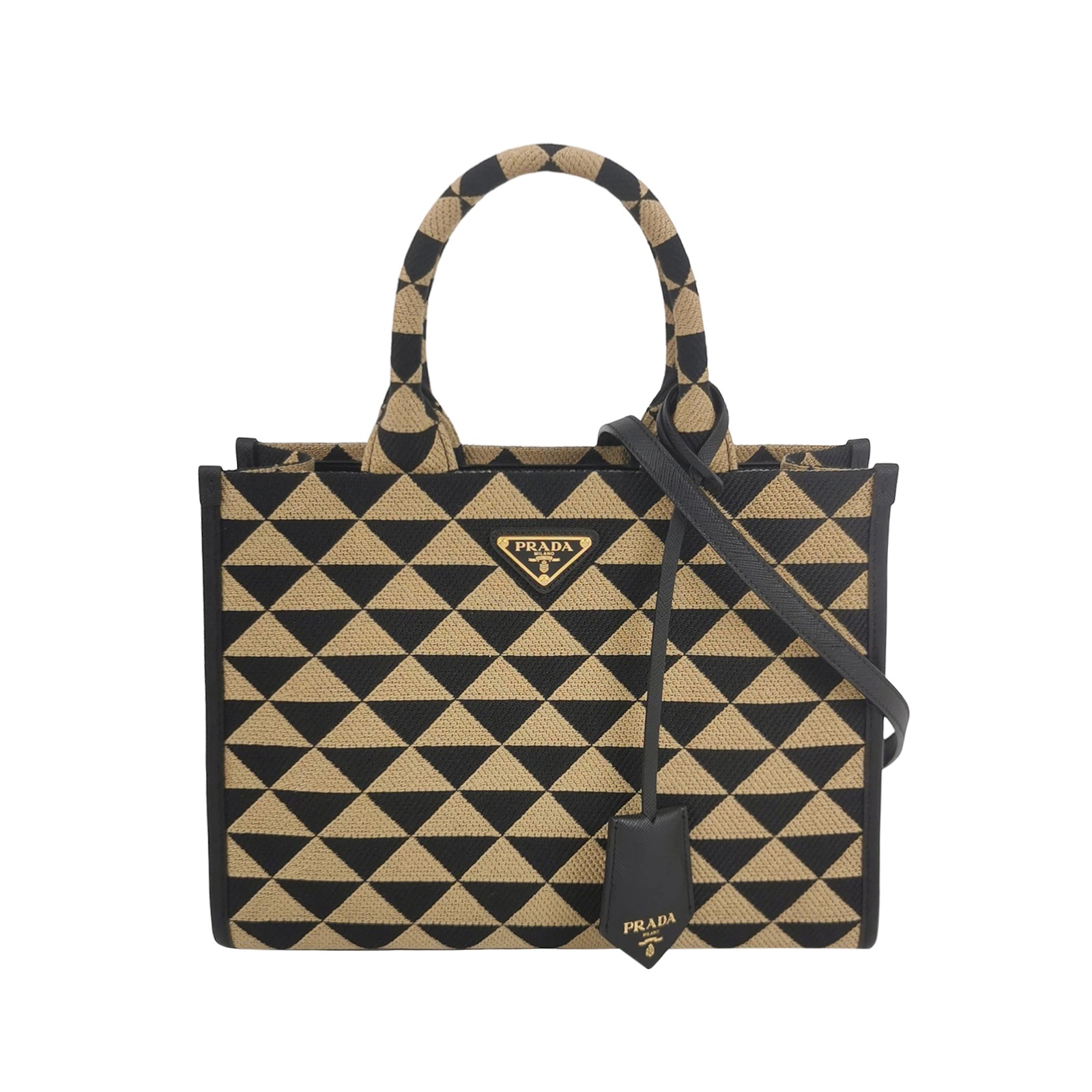 Prada Symbole Shopper Tote Jacquard Small — photo 1 of 16