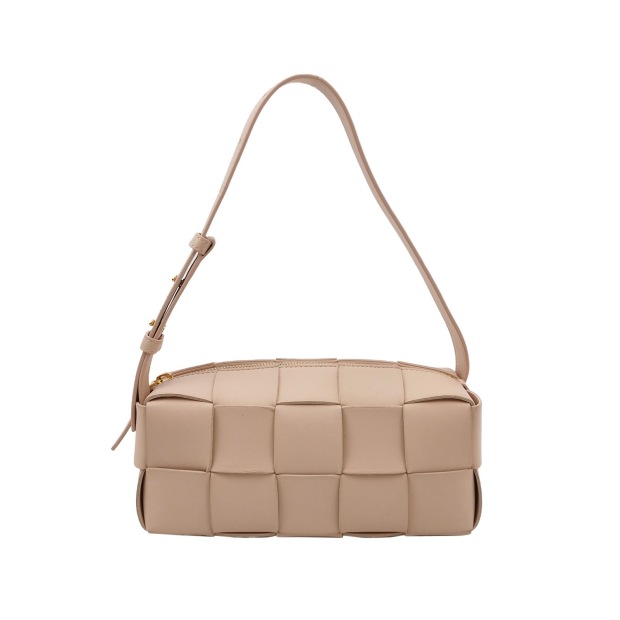 Bottega Veneta Brick Cassette Shoulder Bag Maxi Intrecciato Leather Small — pre-owned, Vierlot