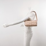 Bottega Veneta Brick Cassette Shoulder Bag Maxi Intrecciato Leather Small — thumbnail 2
