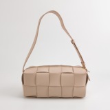Bottega Veneta Brick Cassette Shoulder Bag Maxi Intrecciato Leather Small — thumbnail 3