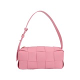 Bottega Veneta Brick Cassette Shoulder Bag Maxi Intrecciato Leather Small — thumbnail 1