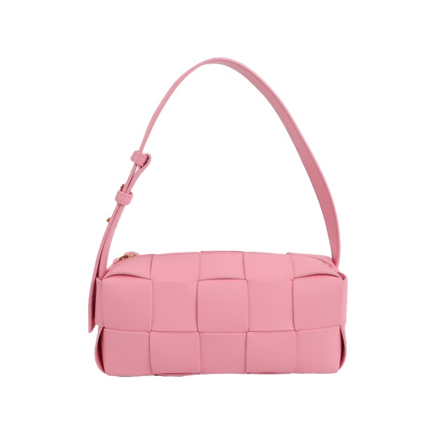 Bottega Veneta Brick Cassette Shoulder Bag Maxi Intrecciato Leather Small — pre-owned, Vierlot