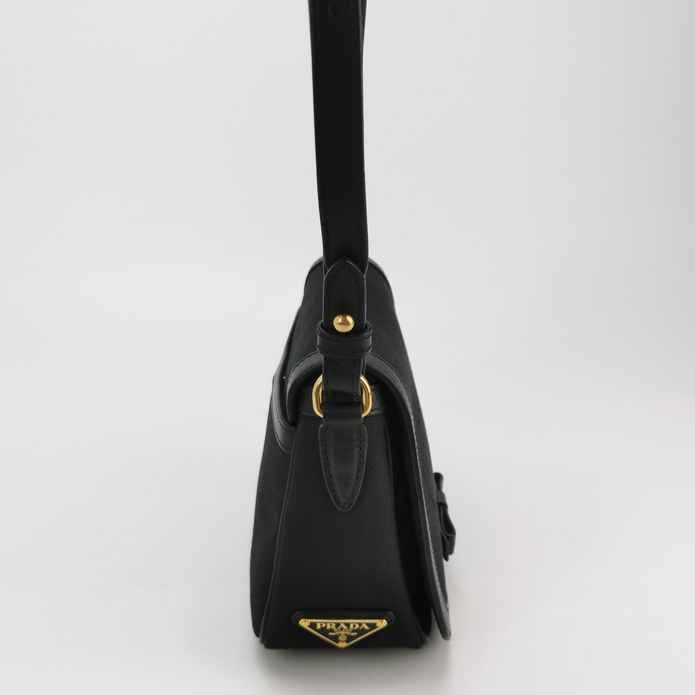 Prada Logo Flap Crossbody Shoulder Bag Saffiano Leather — photo 5 of 13