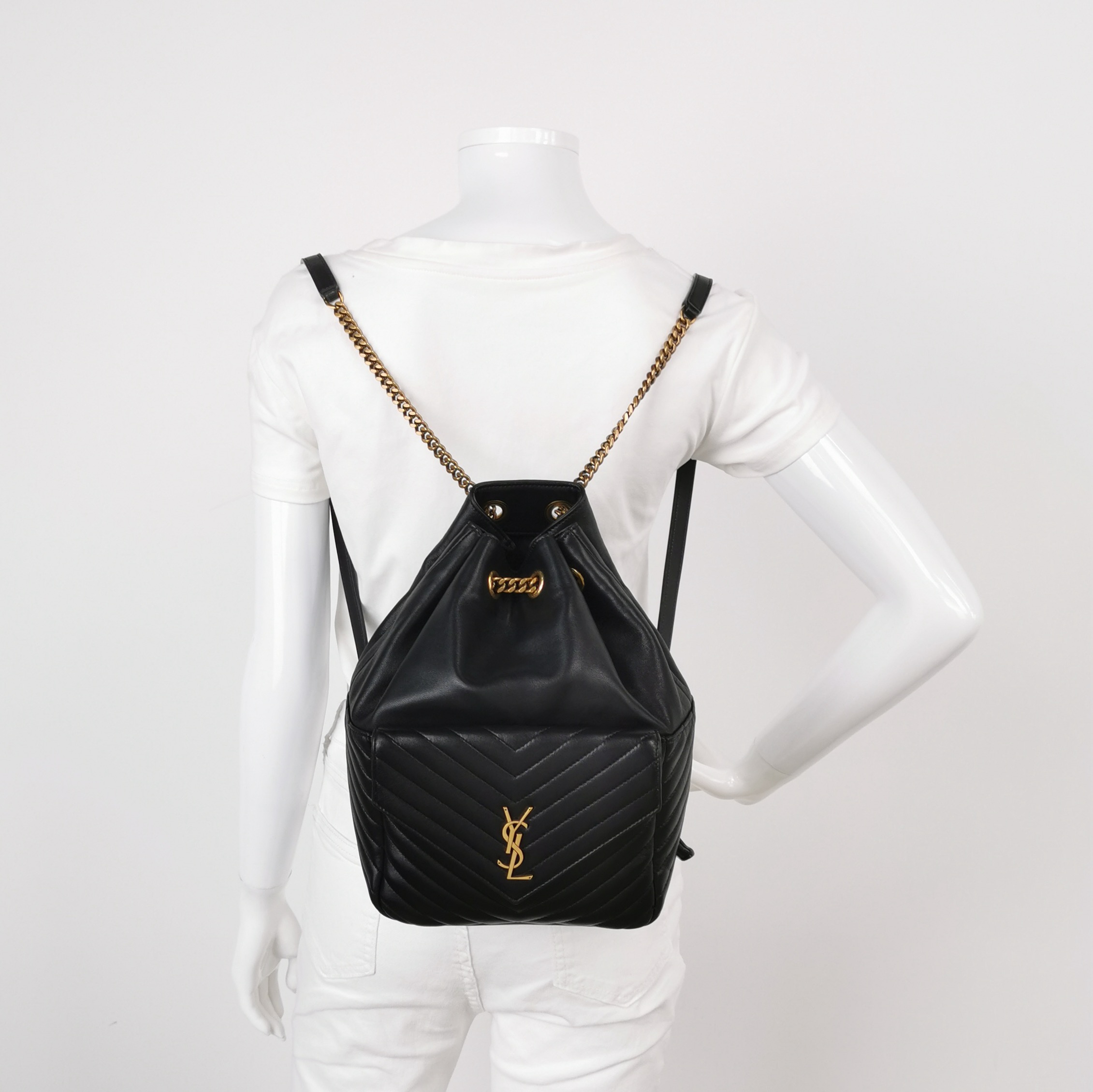 Saint Laurent Joe Backpack Matelasse Chevron Leather — alternate view