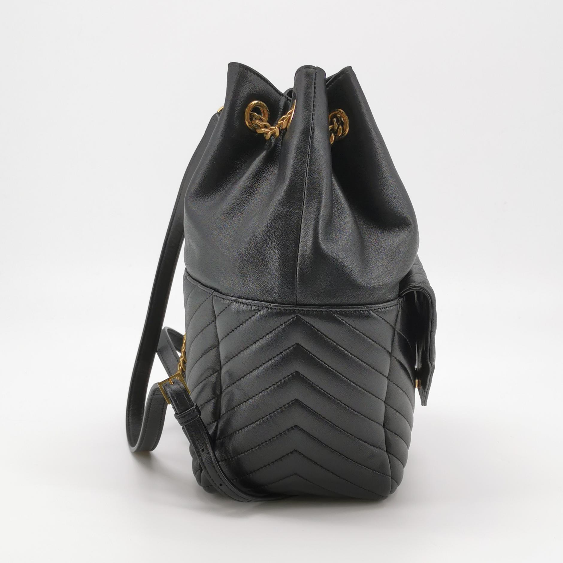 Saint Laurent Joe Backpack Matelasse Chevron Leather — photo 4 of 14