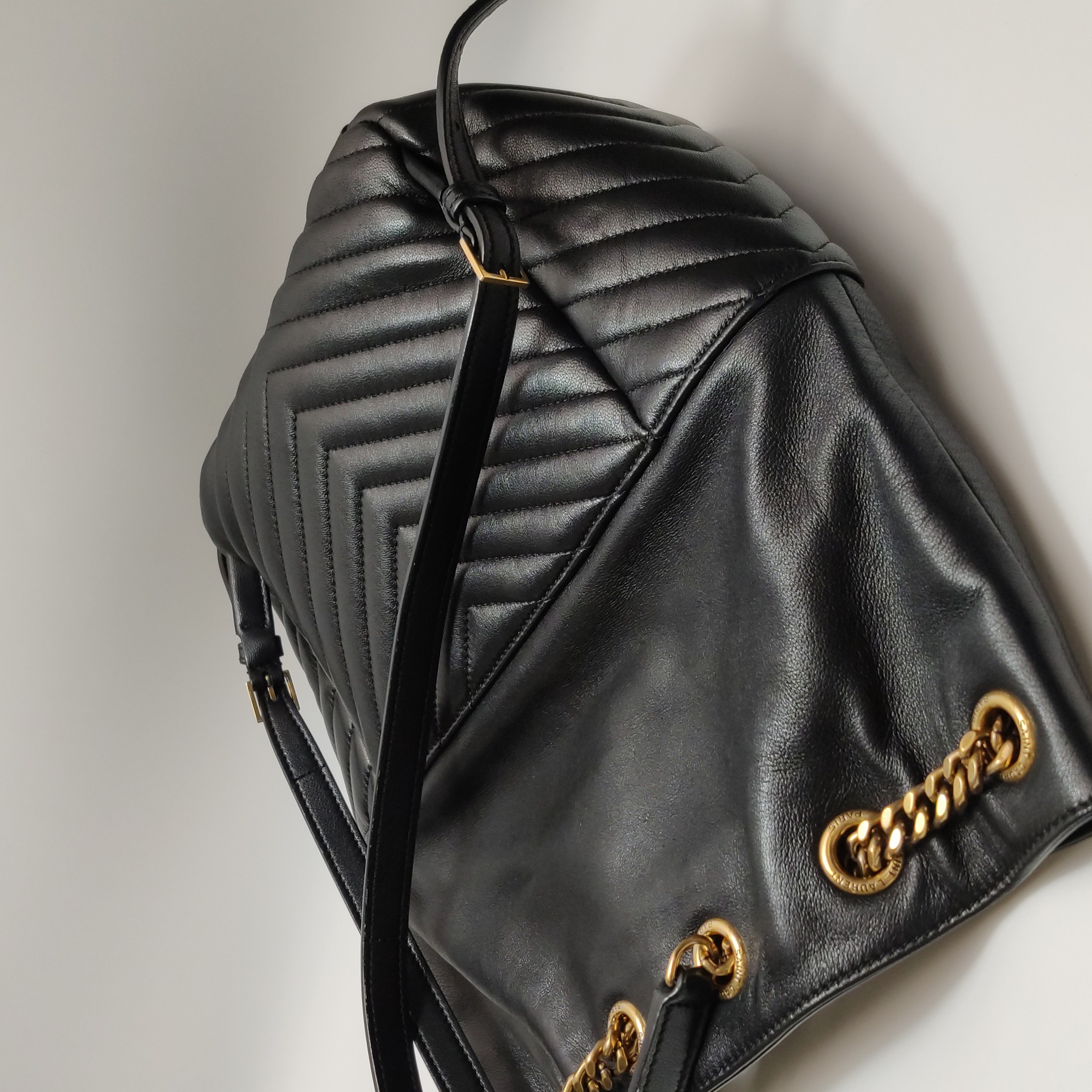 Saint Laurent Joe Backpack Matelasse Chevron Leather — photo 14 of 14