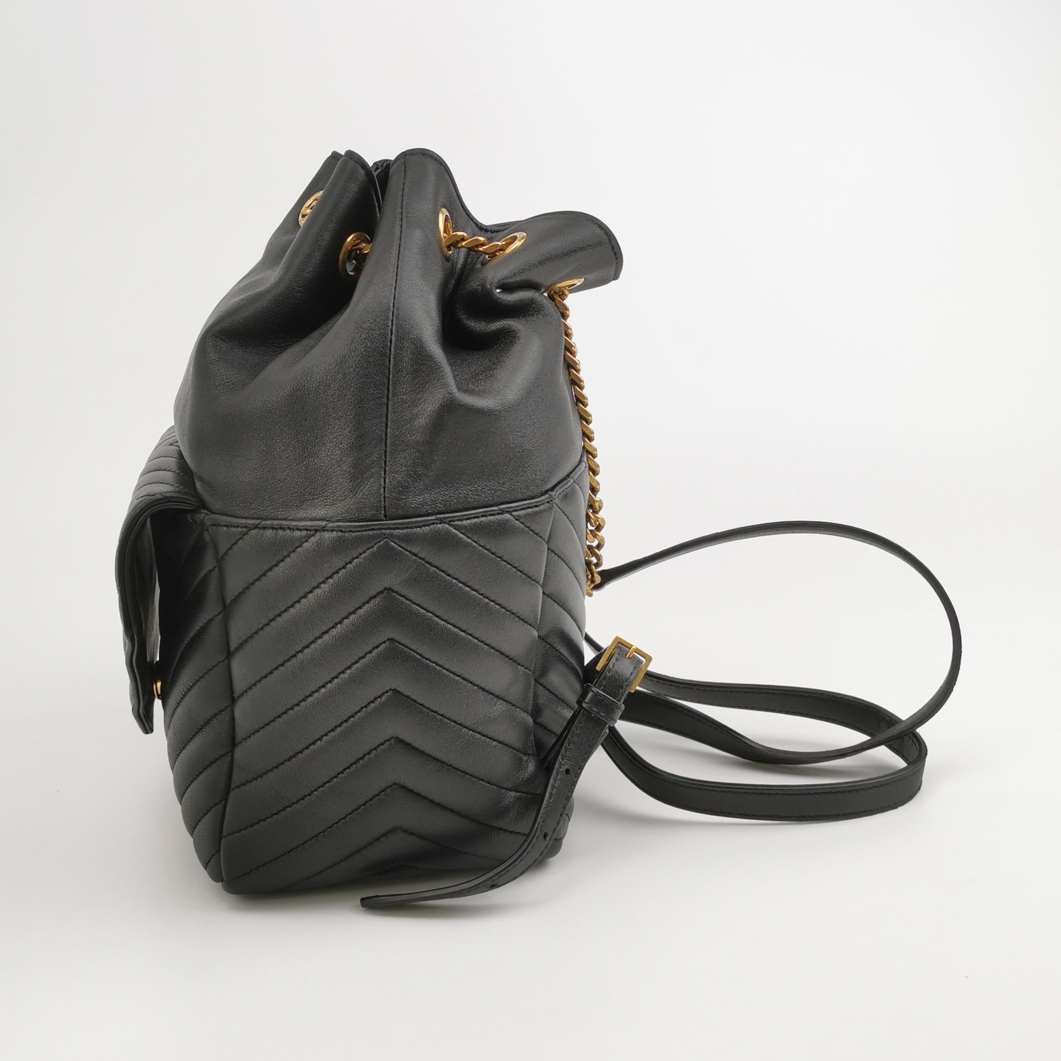 Saint Laurent Joe Backpack Matelasse Chevron Leather — photo 4 of 15