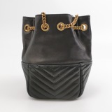 Saint Laurent Joe Bucket Bag Matelasse Chevron Leather Mini — thumbnail 3