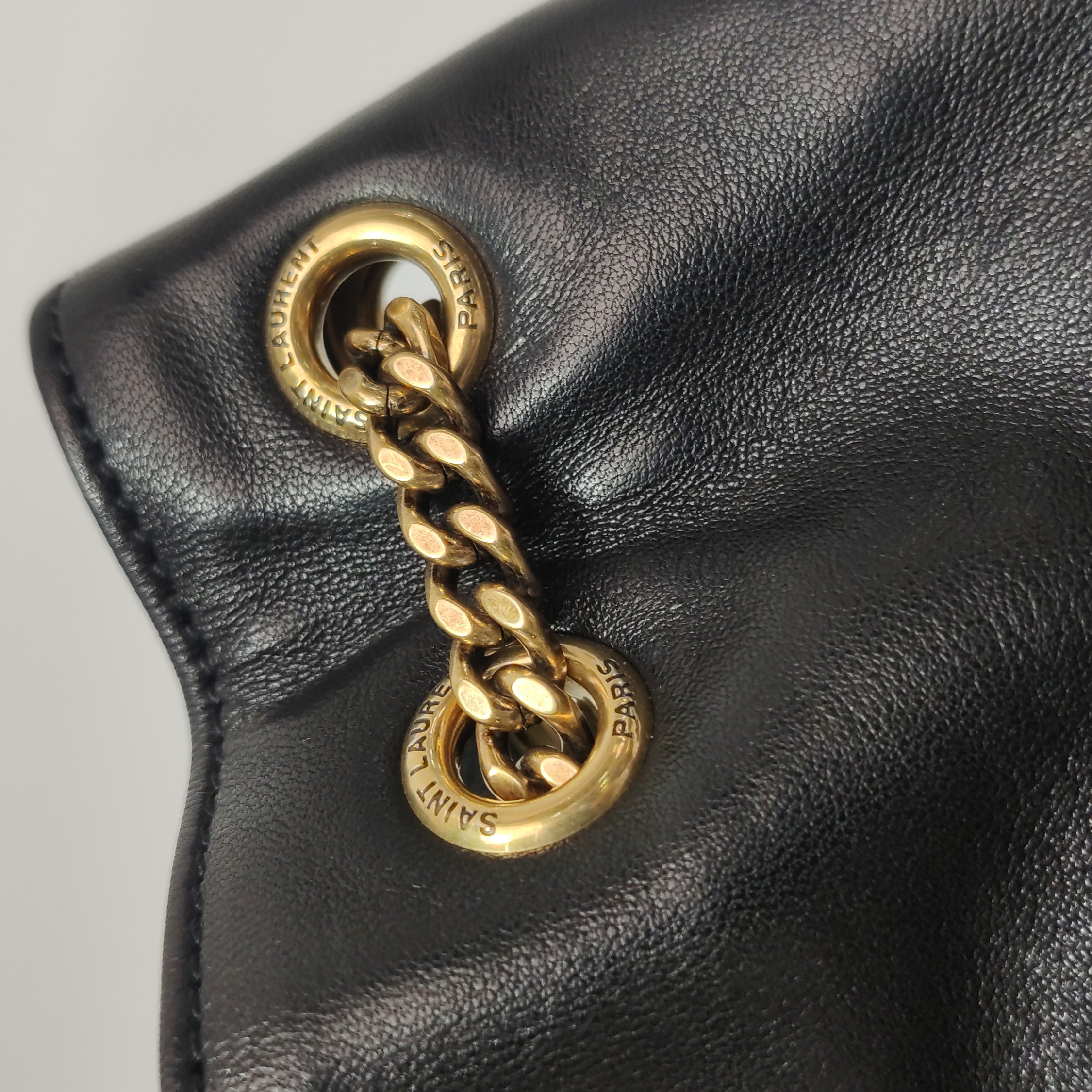Saint Laurent Joe Bucket Bag Matelasse Chevron Leather Mini — photo 12 of 15
