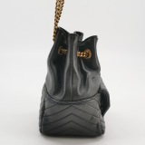 Saint Laurent Joe Bucket Bag Matelasse Chevron Leather Mini — thumbnail 4
