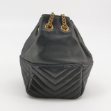 Saint Laurent Joe Bucket Bag Matelasse Chevron Leather Mini — thumbnail 3