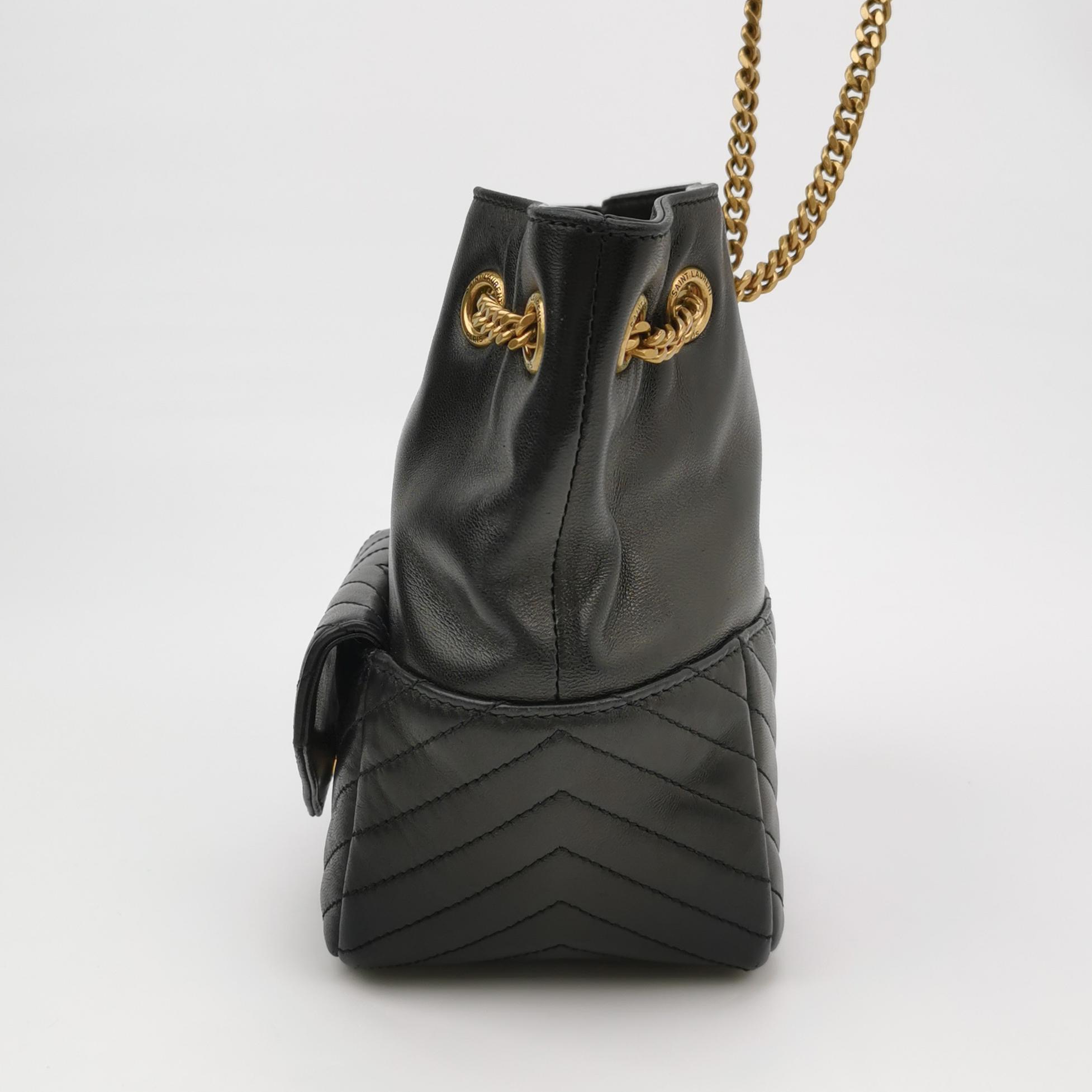 Saint Laurent Joe Bucket Bag Matelasse Chevron Leather Mini — photo 4 of 15