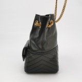 Saint Laurent Joe Bucket Bag Matelasse Chevron Leather Mini — thumbnail 4