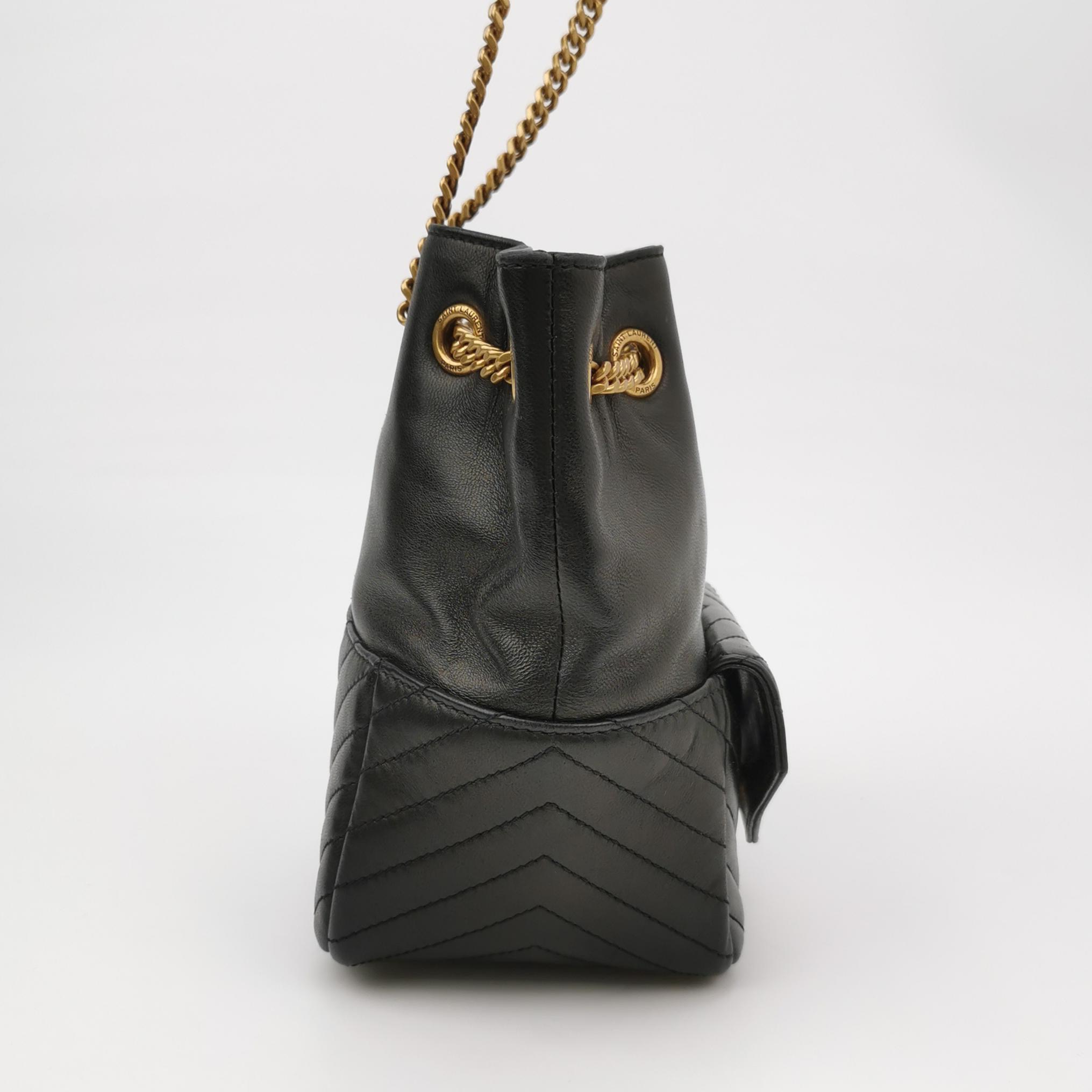 Saint Laurent Joe Bucket Bag Matelasse Chevron Leather Mini — photo 5 of 15