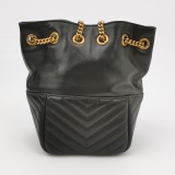 Saint Laurent Joe Bucket Bag Matelasse Chevron Leather Mini — thumbnail 3