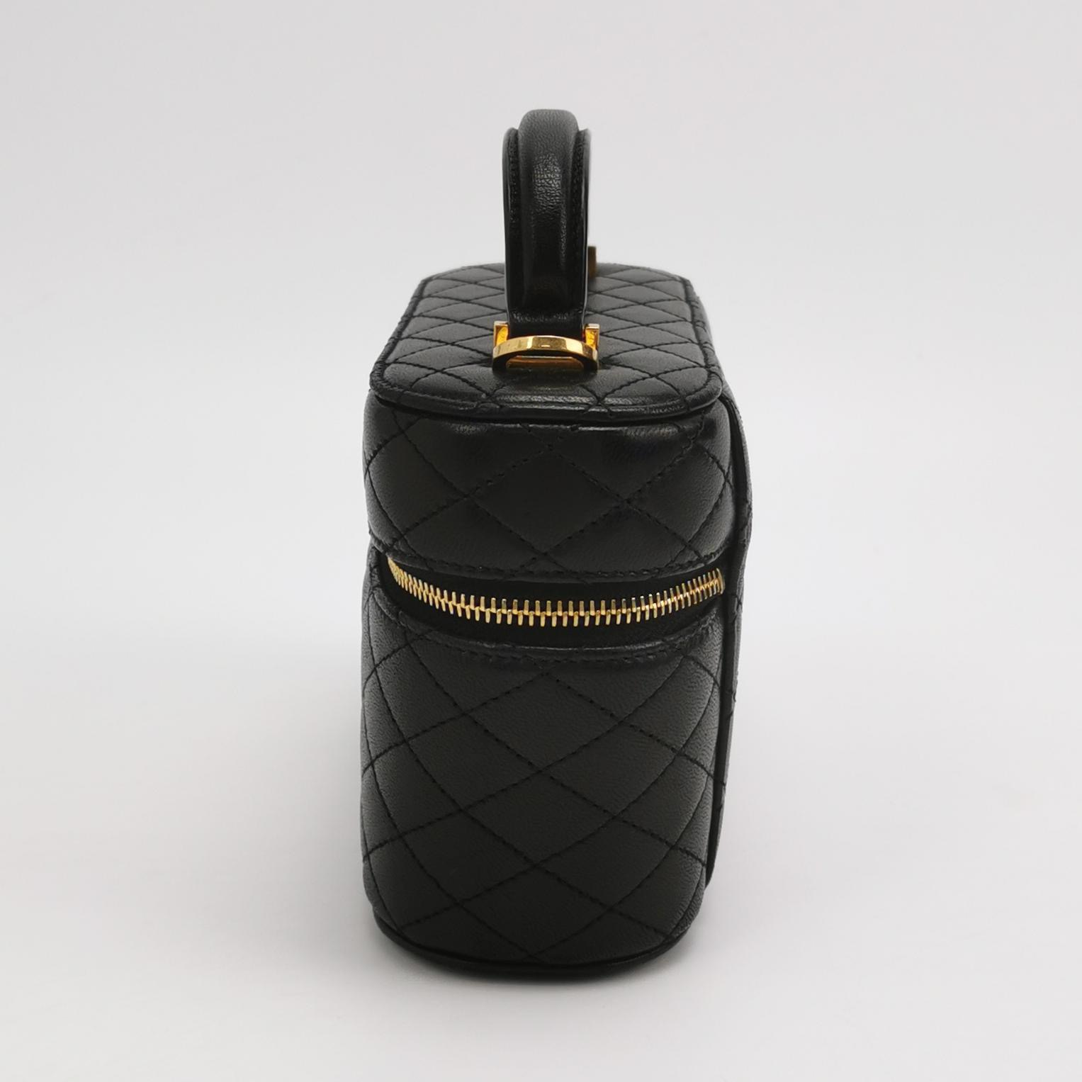 Saint Laurent Gaby Zip Around Vanity Bag Quilted Leather — photo 4 of 15