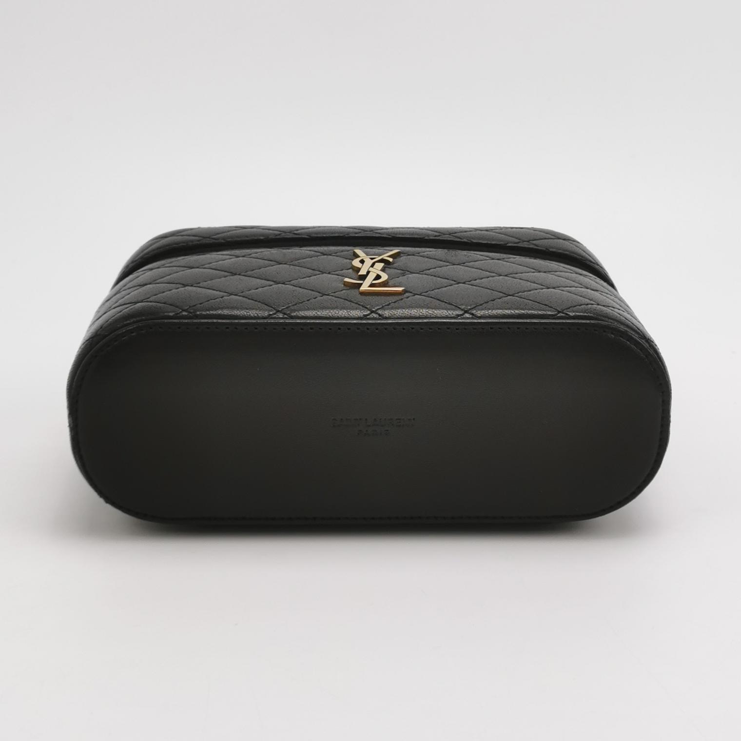 Saint Laurent Gaby Zip Around Vanity Bag Quilted Leather — photo 6 of 15