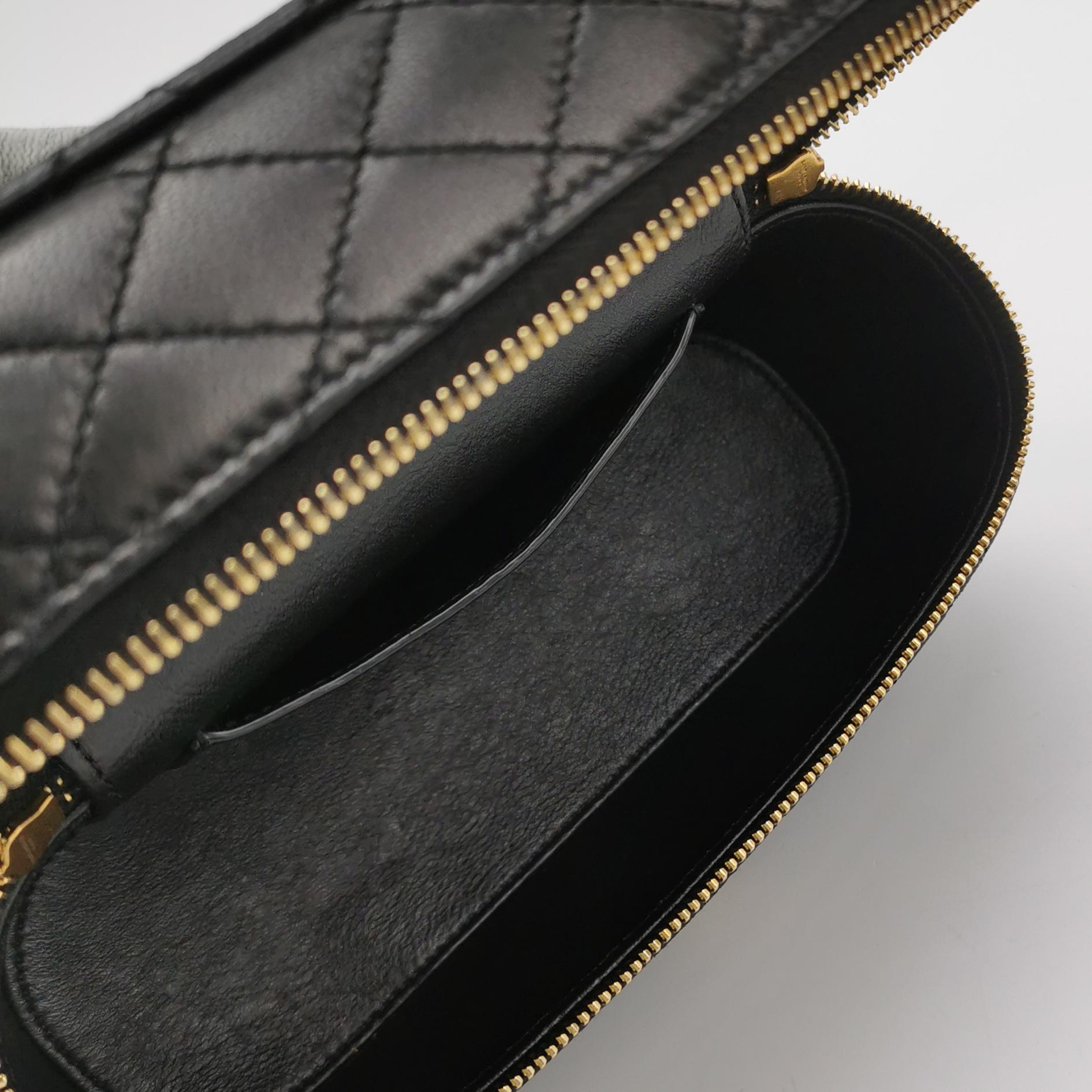 Saint Laurent Gaby Zip Around Vanity Bag Quilted Leather — photo 7 of 15