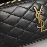 Saint Laurent Gaby Zip Around Vanity Bag Quilted Leather — thumbnail 9