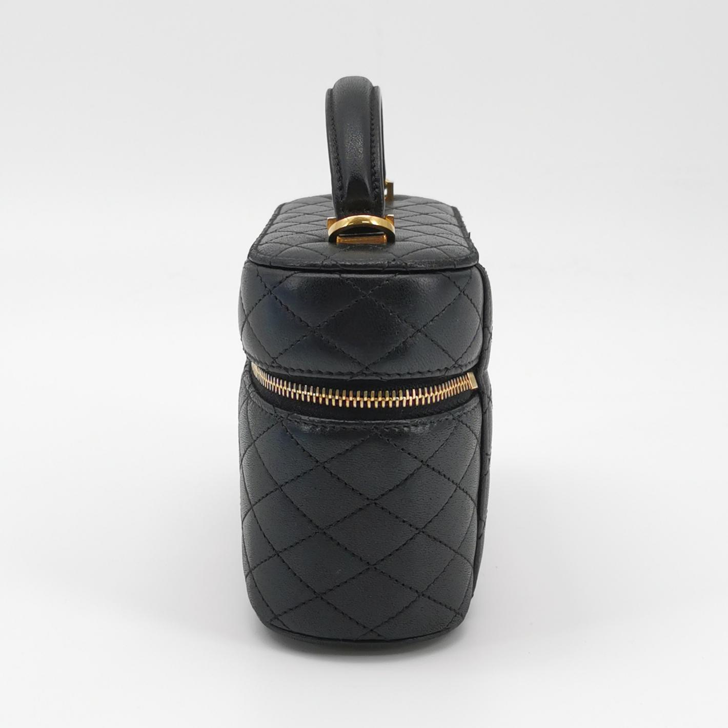 Saint Laurent Gaby Zip Around Vanity Bag Quilted Leather — photo 4 of 19