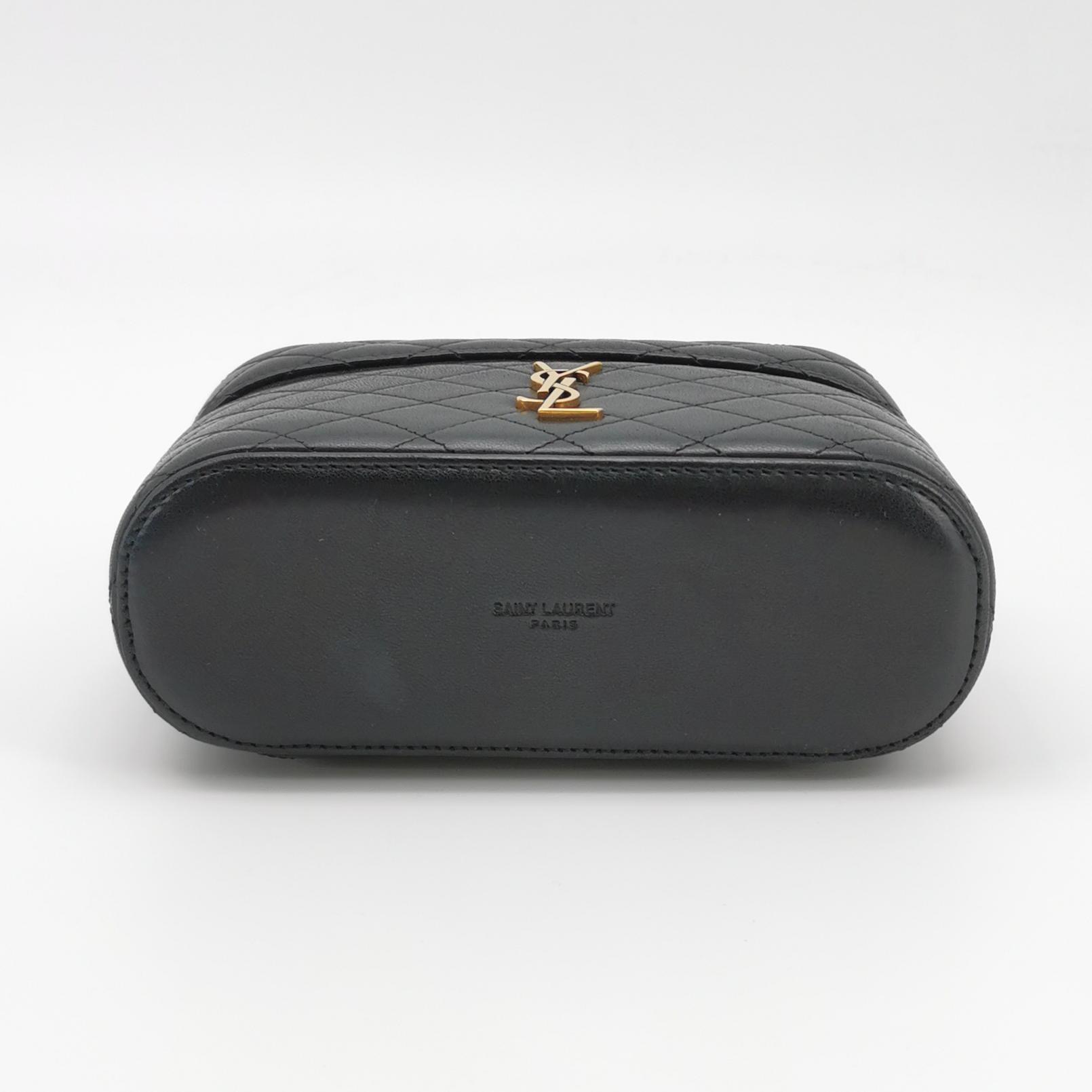Saint Laurent Gaby Zip Around Vanity Bag Quilted Leather — photo 6 of 19
