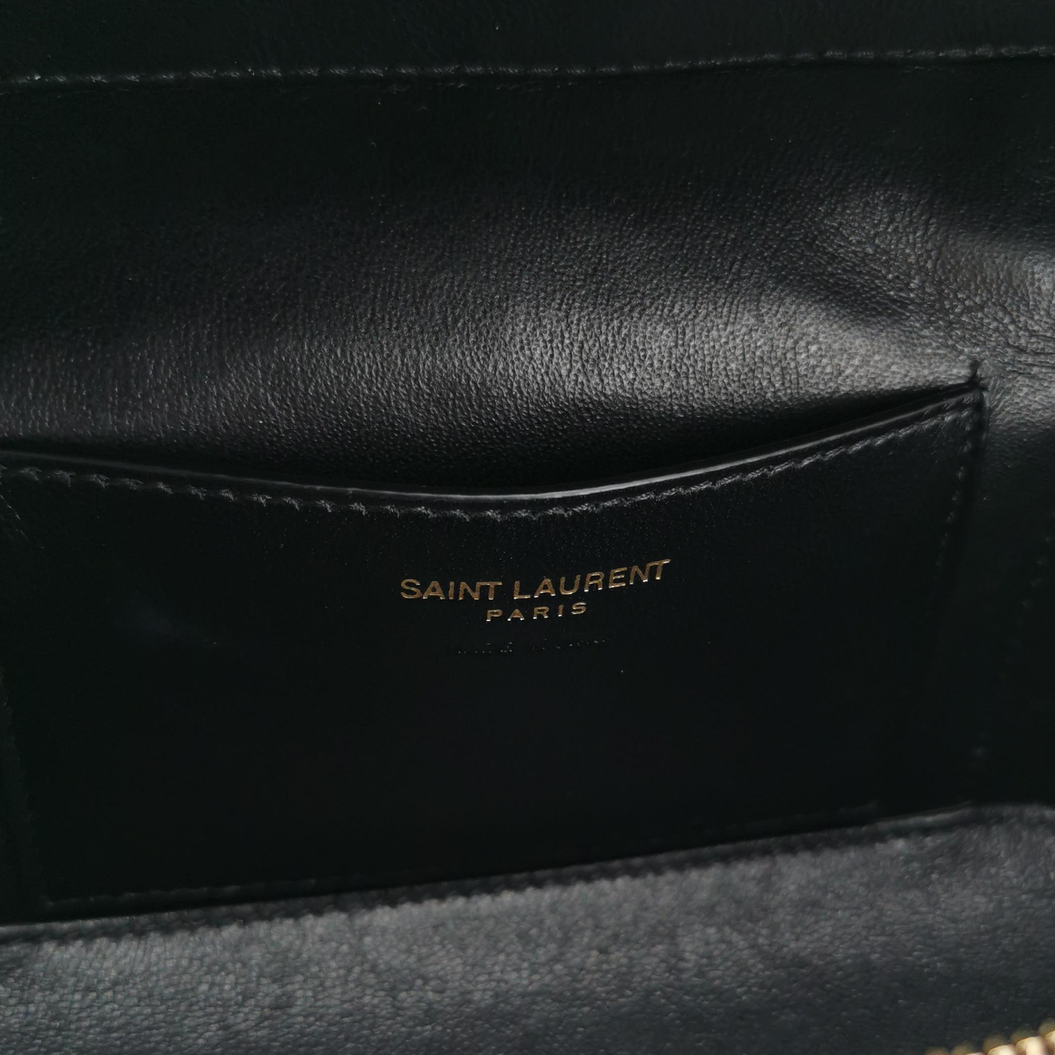 Saint Laurent Gaby Zip Around Vanity Bag Quilted Leather — photo 8 of 19