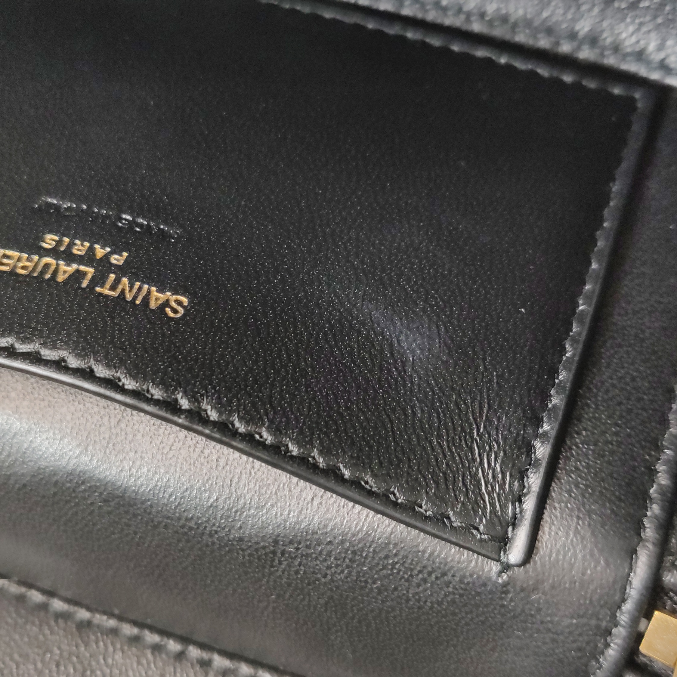 Saint Laurent Gaby Zip Around Vanity Bag Quilted Leather — photo 9 of 19