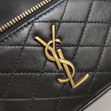 Saint Laurent Gaby Zip Around Vanity Bag Quilted Leather — thumbnail 10