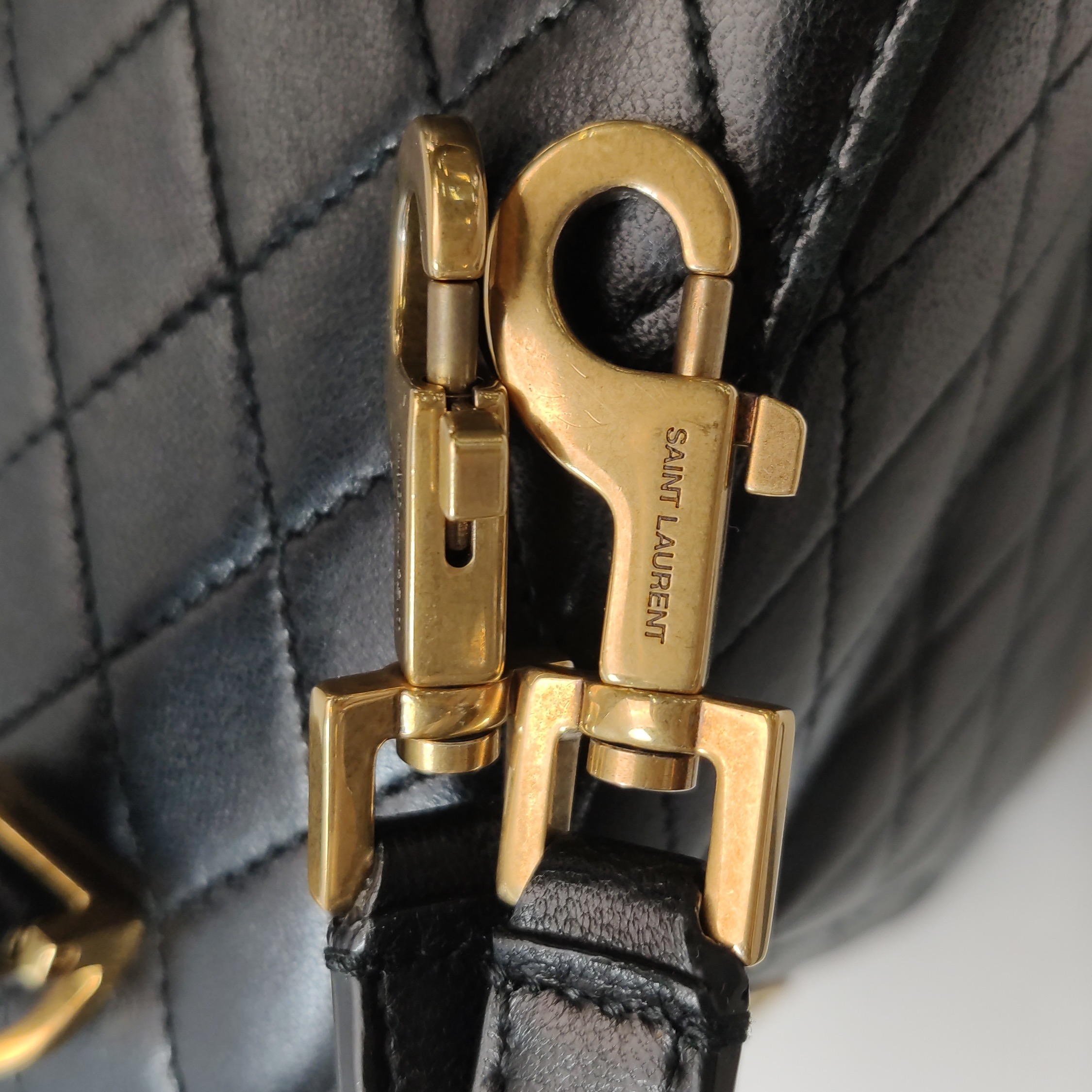 Saint Laurent Gaby Zip Around Vanity Bag Quilted Leather — photo 12 of 19