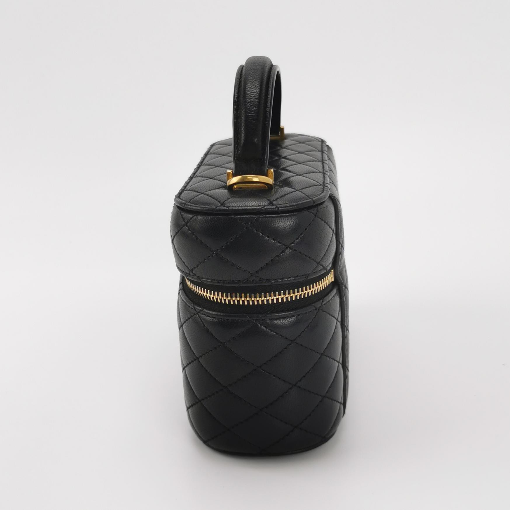 Saint Laurent Gaby Zip Around Vanity Bag Quilted Leather — photo 4 of 16