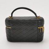 Saint Laurent Gaby Zip Around Vanity Bag Quilted Leather — thumbnail 3