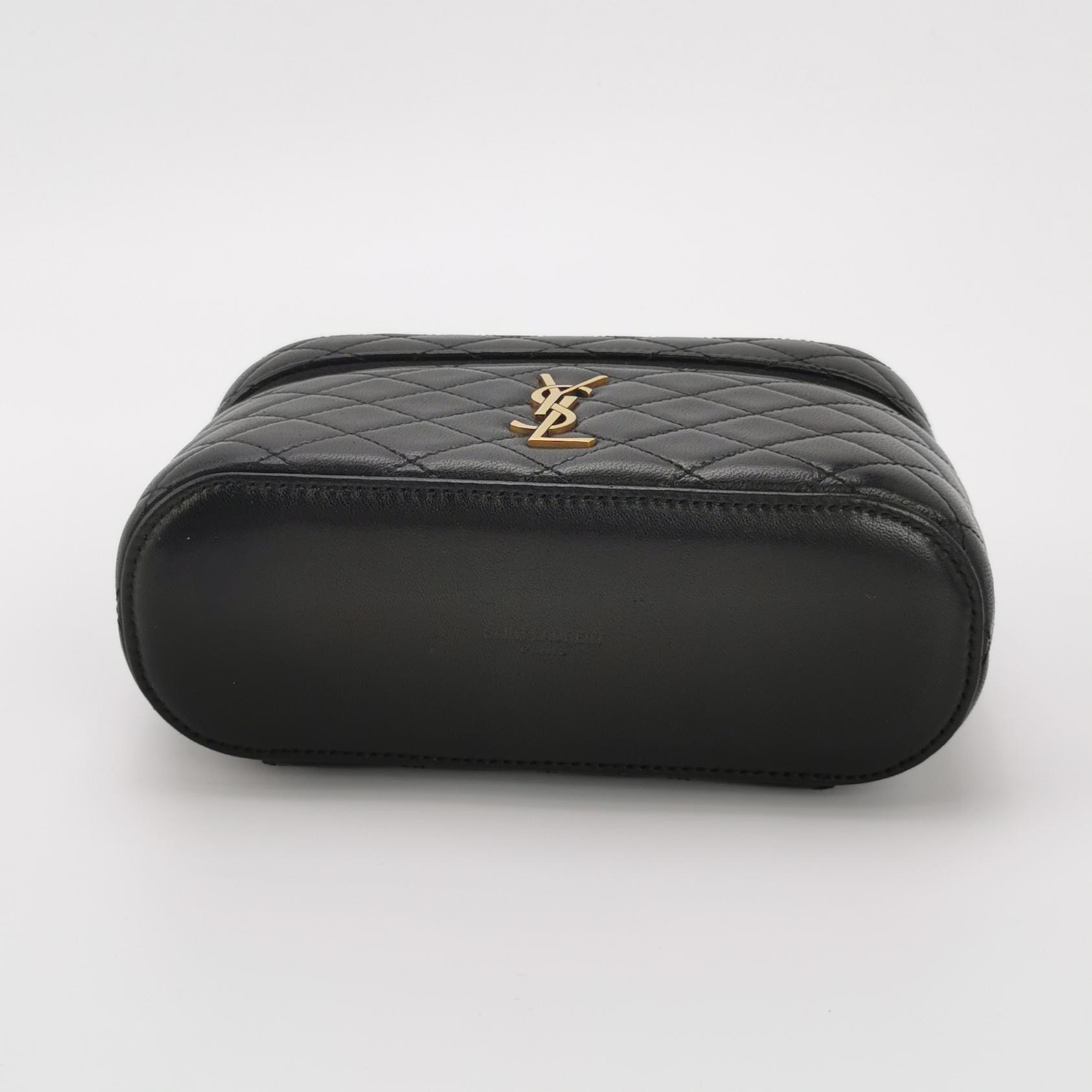 Saint Laurent Gaby Zip Around Vanity Bag Quilted Leather — photo 6 of 16