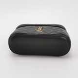 Saint Laurent Gaby Zip Around Vanity Bag Quilted Leather — thumbnail 6