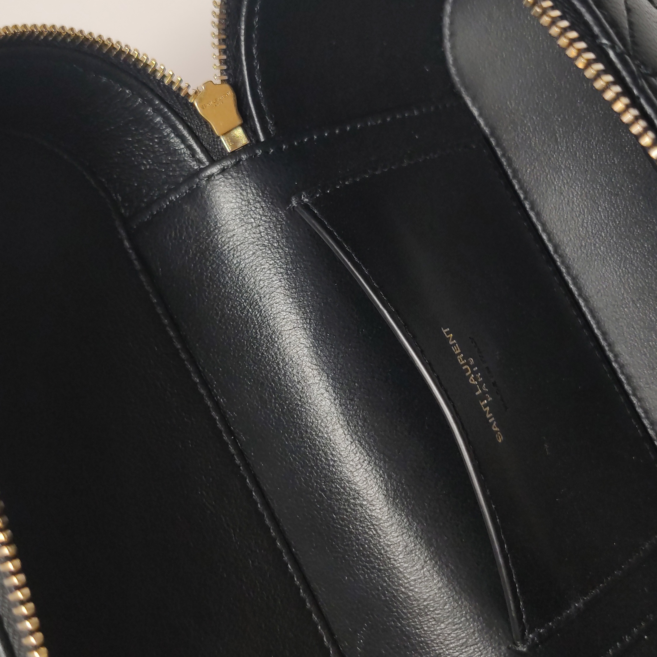 Saint Laurent Gaby Zip Around Vanity Bag Quilted Leather — photo 9 of 16