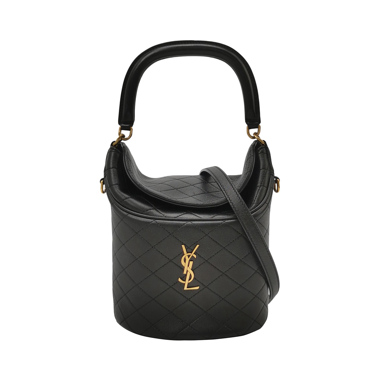 Saint Laurent Gaby Chain Bucket Bag Quilted Leather Mini — photo 1 of 15