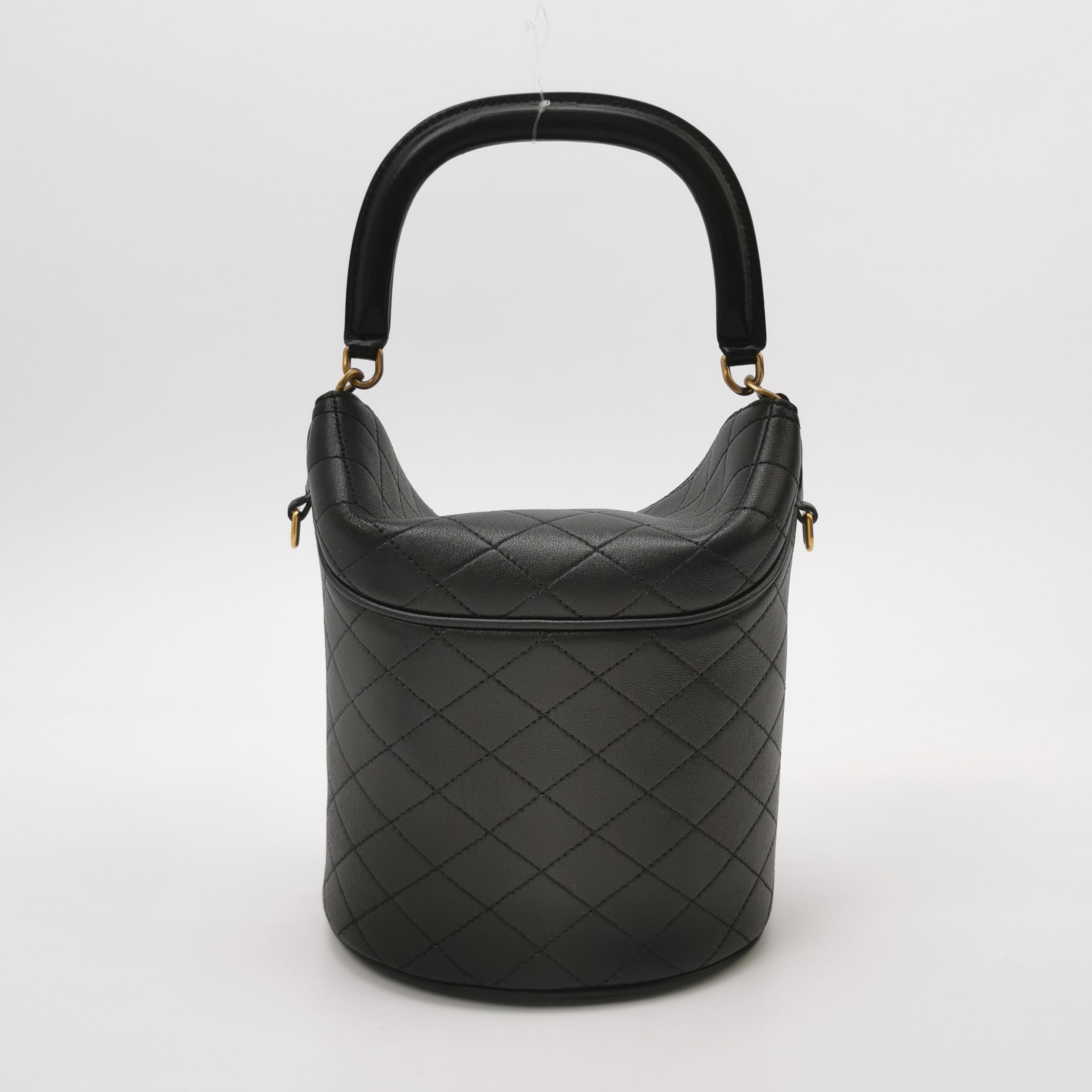 Saint Laurent Gaby Chain Bucket Bag Quilted Leather Mini — photo 3 of 15