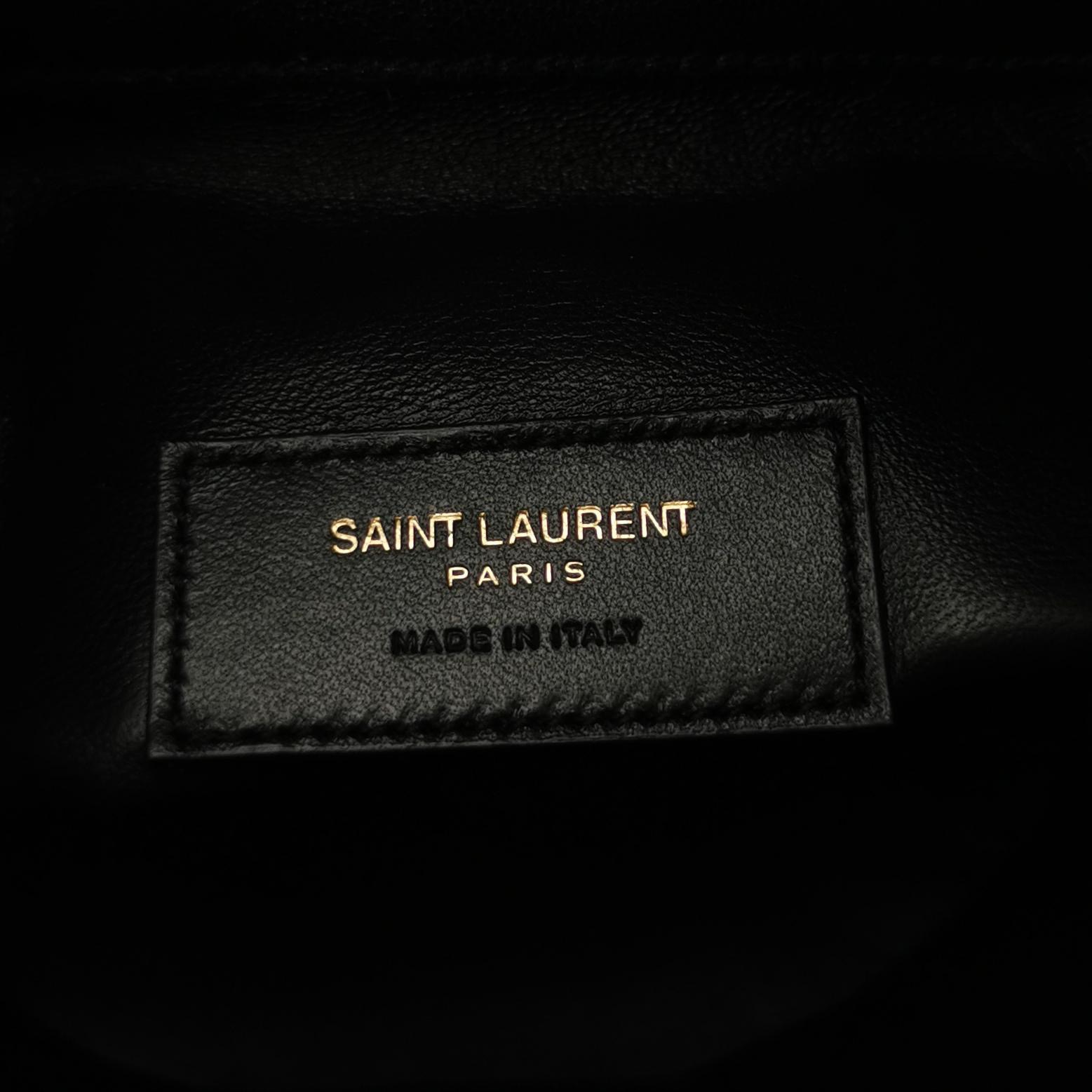 Saint Laurent Gaby Chain Bucket Bag Quilted Leather Mini — photo 8 of 15