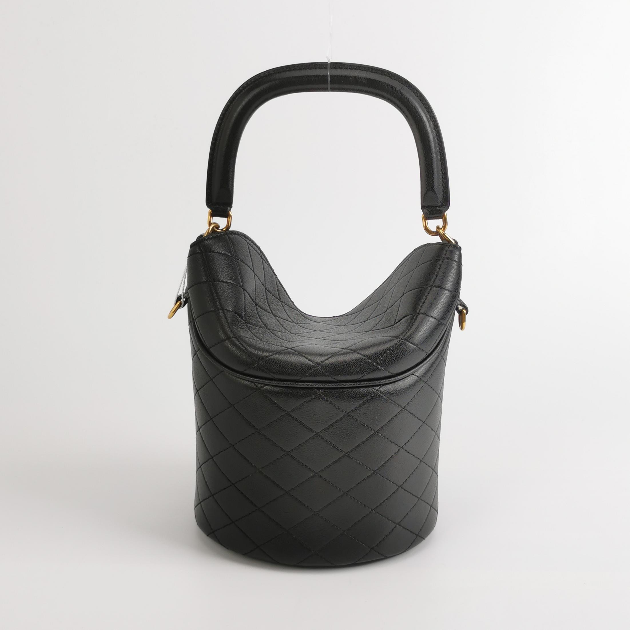Saint Laurent Gaby Chain Bucket Bag Quilted Leather Mini — photo 3 of 15