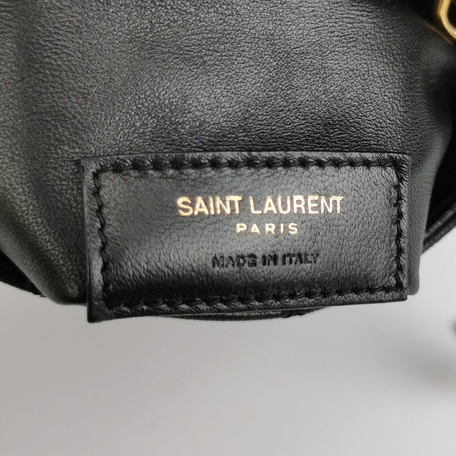 Saint Laurent Gaby Chain Bucket Bag Quilted Leather Mini — photo 6 of 15