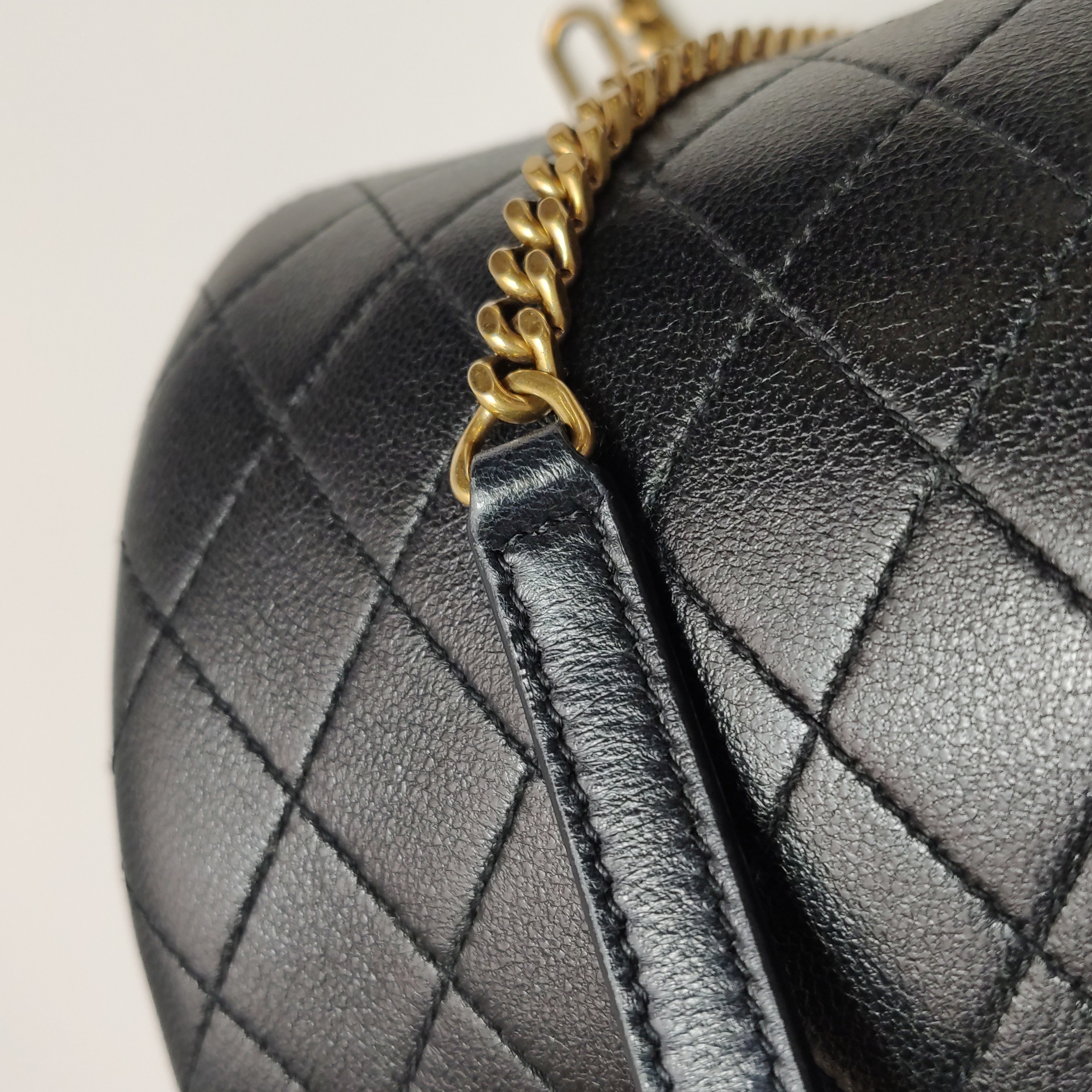 Saint Laurent Gaby Chain Bucket Bag Quilted Leather Mini — photo 11 of 15